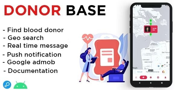 Donor Base  [ android ] – Blood donor network