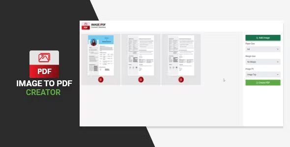 Image to PDF Creator ReactJS + ExpressJS Script