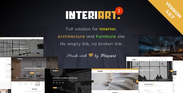 InteriArt – Furniture  Interior WordPress Theme