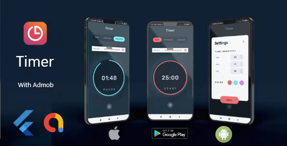 KingTimer -Interval Timer App With Flutter & Admob