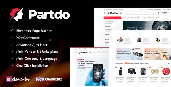 Partdo – Auto Parts and Tools Shop WooCommerce Theme 1.2.7