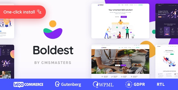 Boldest – Consulting and Marketing Agency WordPress Theme