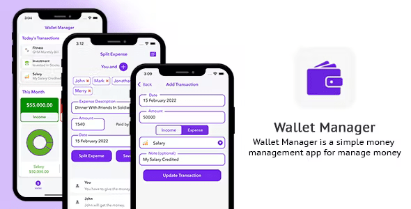 SplitWise – Wallet Manager | | iOS App | Swift | AdMob Support