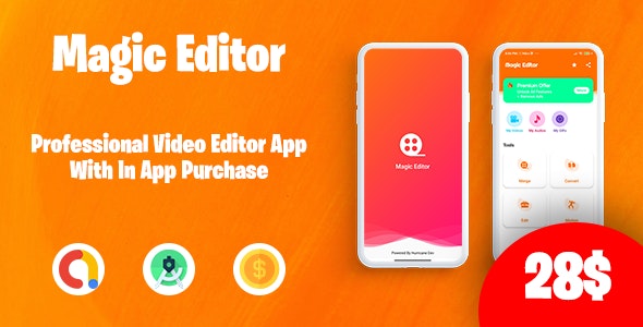 Magic Editor – Pro Video Editor with in-app purchase