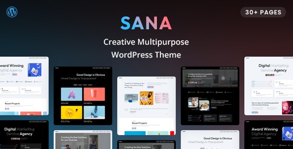 Sana – Creative Multipurpose WordPress Theme