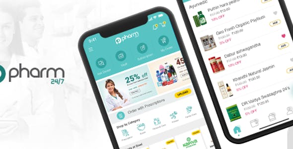 ONLINE MEDICINE DELIVERY – ANDROID APP TEMPLATE