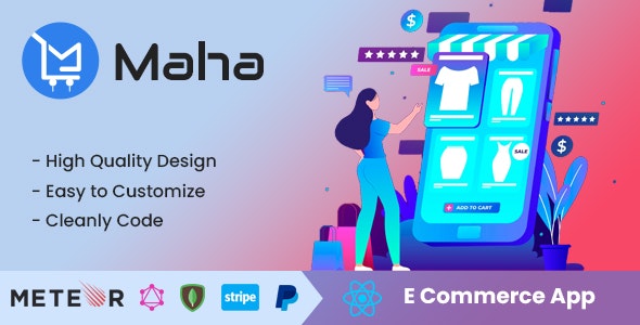 Maha – Ecommerce React Native App