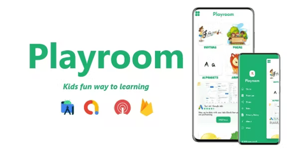 Playroom – Kids Fun Way To Learning | ADMOB, FIREBASE, ONESIGNAL