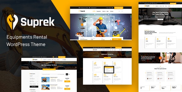 Suprek – Equipment Rental Marketplace Theme