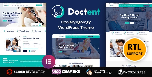 Doctent – Otolaryngologist | ENT Doctor WordPress Theme