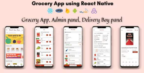 Grocery React Native Android App