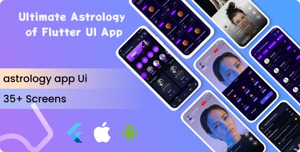 Astrology app Flutter UI Kit