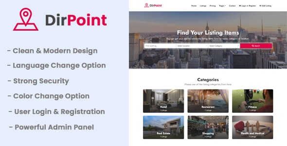 DirPoint – Ultimate Business Directory Listing CMS 2.5