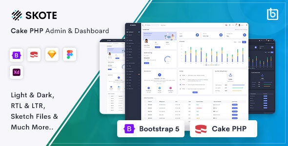 Skote – Cake PHP Admin Dashboard Template