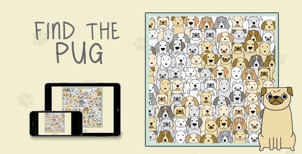 Find The Pug – HTML5 Game