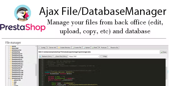 Ajax file and database manager