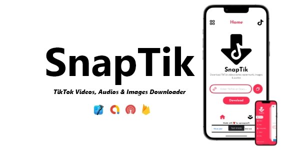 SnapTik – Videos, Audios  Images TikTok Downloader | ADMOB, ONESIGNAL, FIREBASE