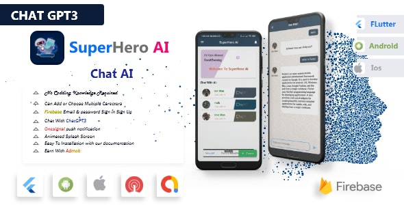 SuperHero AI- ChatGPT Open AI Android and iOS App With Flutter