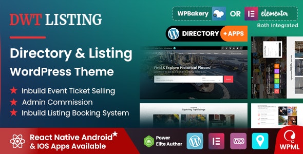 DWT – Directory & Listing WordPress Theme 3.3.1