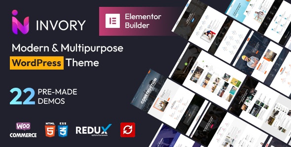 Invory – Services Elementor WordPress Theme