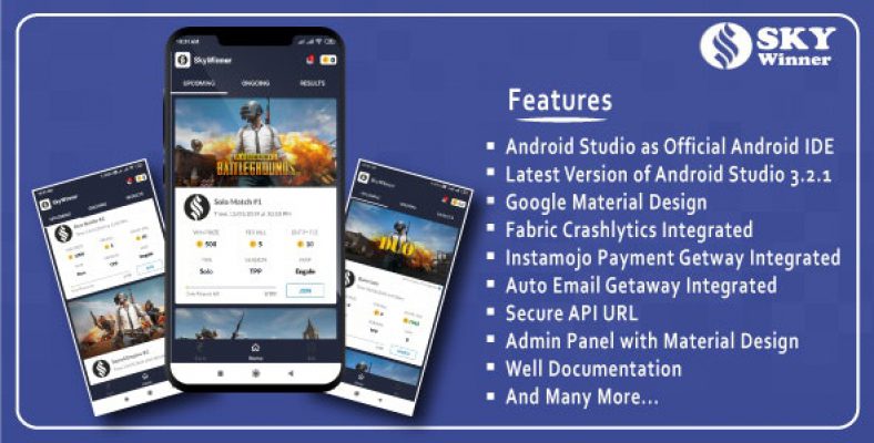 Pubg Tournament App Source Code with Admin Panel