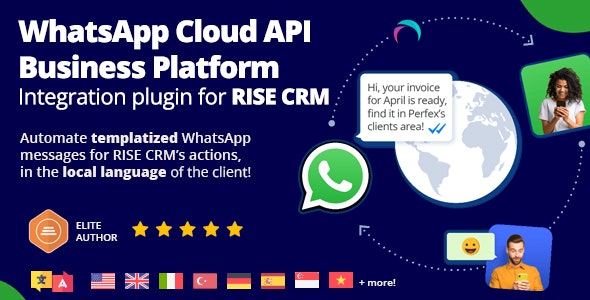 WhatsApp Business Platform Integration plugin for RISE CRM 1.2.3