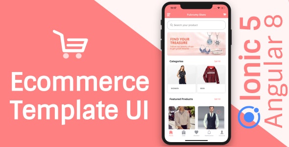 Ecommerce App Theme/Template UI (Ionic 5 Angular 9 & TypeScript)