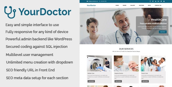 Yourdoctor – Medical and Doctor Website CMS