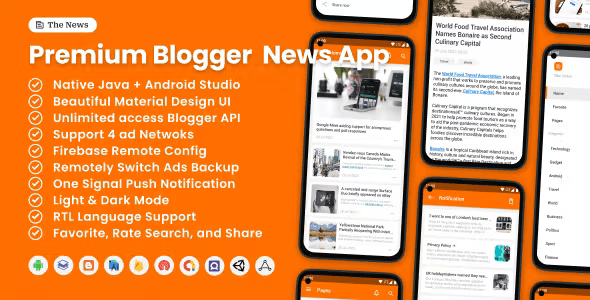 The News – Premium Blogger News App ( Android  Flutter )