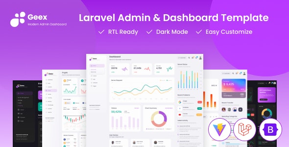 Geex – Laravel 11  Bootstrap Admin Dashboard Template