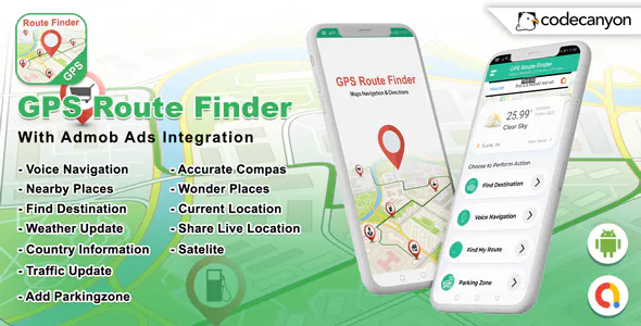 Android GPS Route Finder : Maps Navigation & Directions (Android 11 Supported)