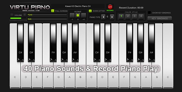 Virtu Piano – HTML5 Virtual Piano