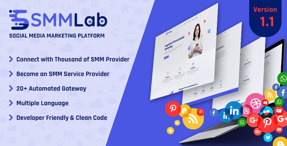 SMMLab – Social Media Marketing SMM Platform 3.0