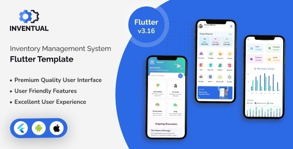 Inventual – POS  Inventory Admin Flutter Template for Android  iOS