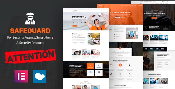 Safeguard – Security  Guard Theme