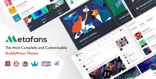 MetaFans – Community  Social Network BuddyPress Theme 3.4