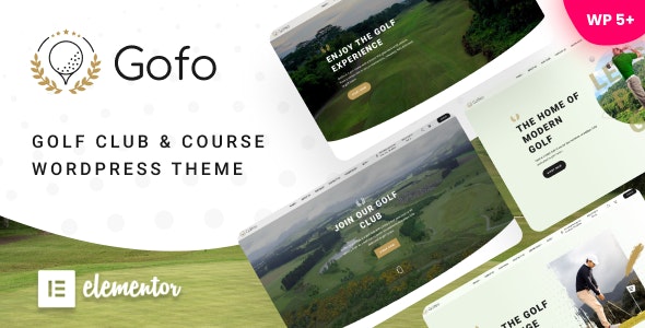 Gofo – Golf Course  Country Club WordPress Theme