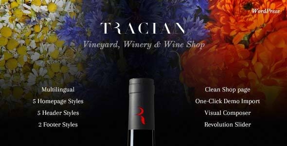 Tracian – Wine WordPress Theme