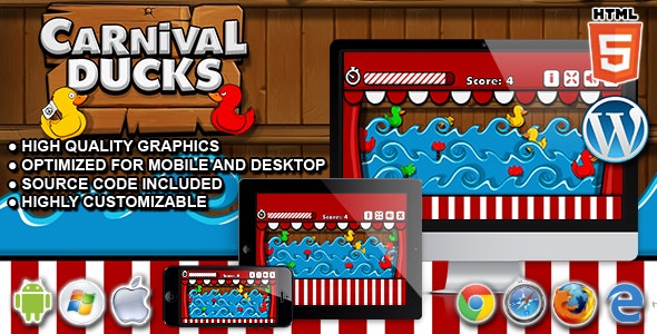 Carnival Ducks – HTML5 Shooting Game