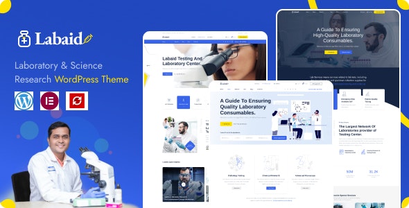 Labaid – Laboratory  Science Research WordPress Theme