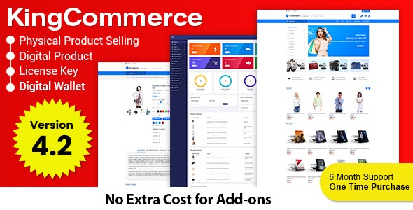 KingCommerce – All in One Single and Multi vendor Eommerce Business Management System 4.4