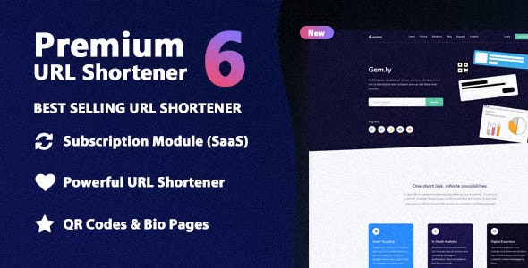 Premium URL Shortener – Link Shortener, Bio Pages  QR Codes 7.5.1 [Extended Version]