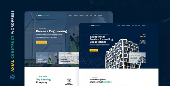 Axial – Construction Company WordPress Theme