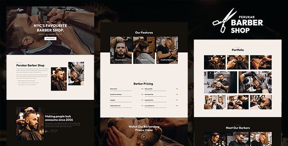 Perukar – Barber WordPress Theme