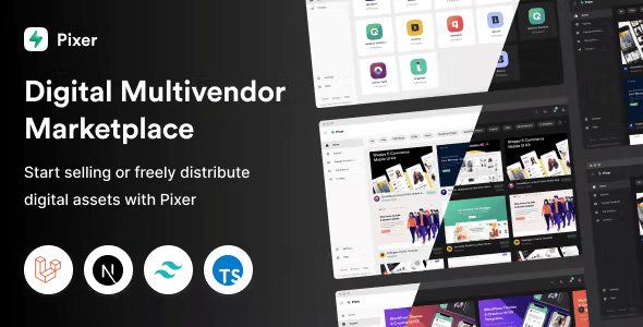 Pixer – React Laravel Multivendor Digital Marketplace