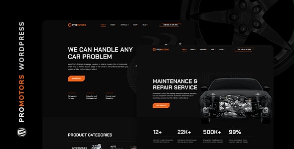 ProMotors – Car Service and Detailing WordPress Theme