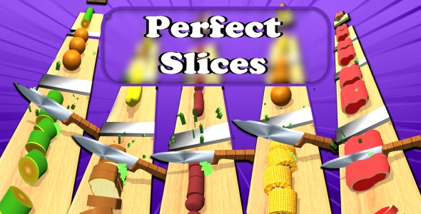 Perfect Slices Fruits Unity Source Code Android  IOS Game Template