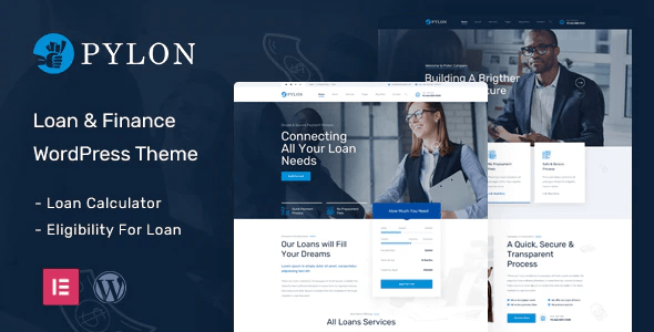 Pylon – Loan  Finance WordPress Theme