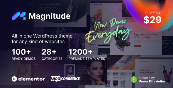 Magnitude – Multi-Purpose Website  eCommerce Builder WordPress Theme