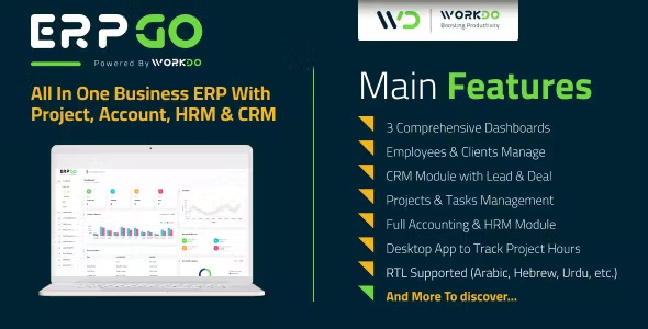 ERPGo – All In One Business ERP With Project, Account, HRM, CRM  POS 6.5